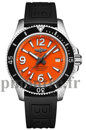 qualite superieure Réplique Breitling Superocean II 42 Acier Orange Dial A17366d71o1s1 - Cliquez sur l'image pour la fermer