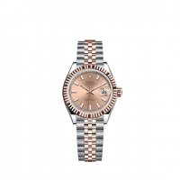 Replique Rolex Lady-Datejust Everose Rolesor Oystersteel 18 ct gold M279171-0023 montre