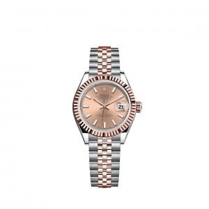 Replique Rolex Lady-Datejust Everose Rolesor Oystersteel 18 ct gold M279171-0023 montre