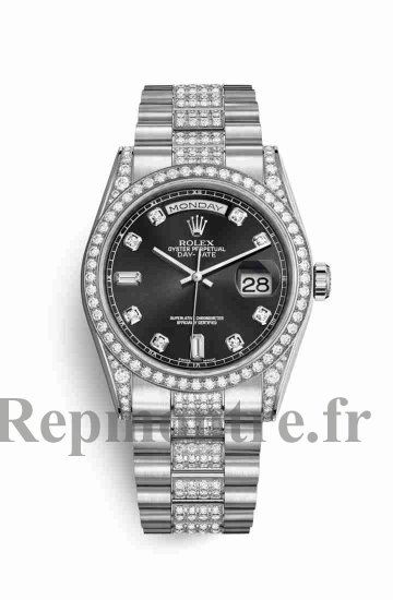 Réplique montre Rolex Day-Date 36 18 ct en blanc cosses de 118389 m118389-0022 - Cliquez sur l'image pour la fermer