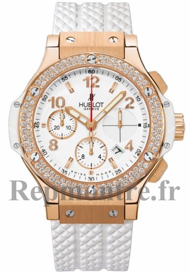 Hublot Big Bang or blanc diamant Réplique Montre 341.PE.2010.RW.1104 - Cliquez sur l'image pour la fermer