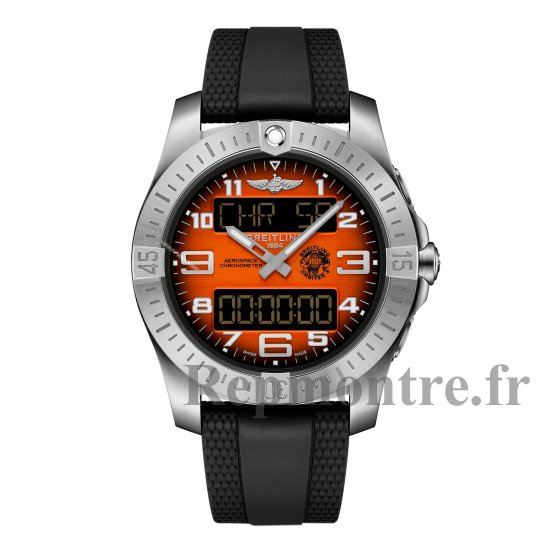 Breitling Aerospace B70 Orbiter 25e anniversaire 43 mm Replique montre pour homme Caoutchouc orange EB70101A1O1S1 - Cliquez sur l'image pour la fermer