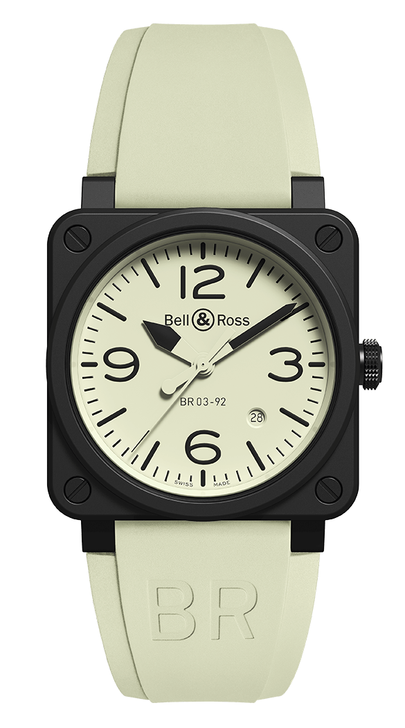 Réplique montre Bell & Ross BR 03-92 Montre Automatique Full LUM BR0392-LUM1-CE / SRB