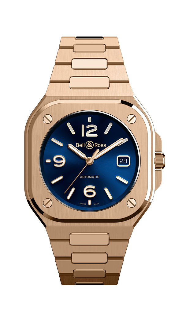 Réplique Montre automatique Bell & Ross BR 05 en or rose avec cadran bleu electrique fonce BR05A-BLU-PG / SPG - Cliquez sur l'image pour la fermer