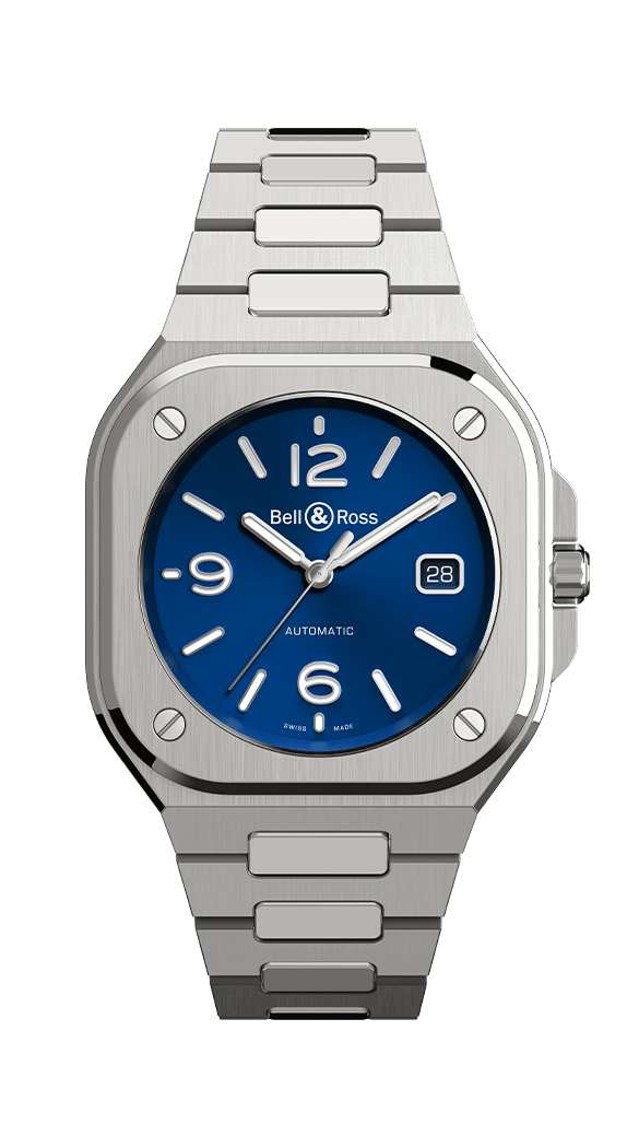 Réplique montre Homme Bell & Ross BR 05 Cadran Bleu Acier BR05A-BLU-ST / SST