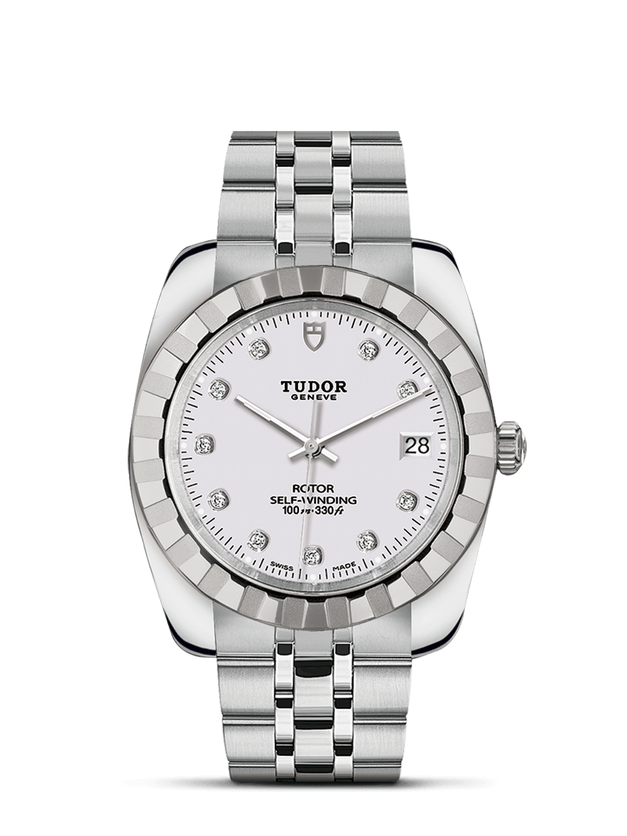 Réplique montre Tudor Classic 38 mm en acier inoxydable m21010-0015