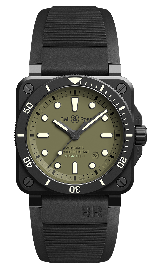 Replique Bell & Ross Br 03-92 Diver Military Limited Edition BR0392-D-KA-CE-SRB