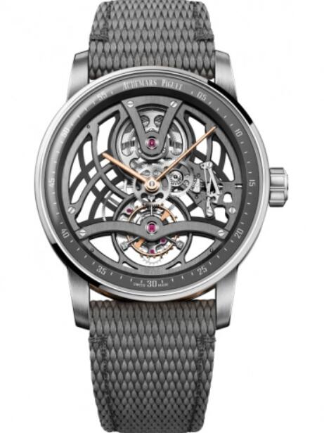 Replique Audemars Piguet Code 11.59 Tourbillon Squelette Blanc/Or Rose 41mm 26600CR.OO.D009KB.01