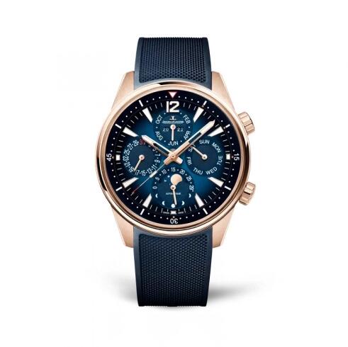 Copie de Jaeger-LeCoultre Polaris Perpetual Calendar Or rose Bleue Dial Q9082680