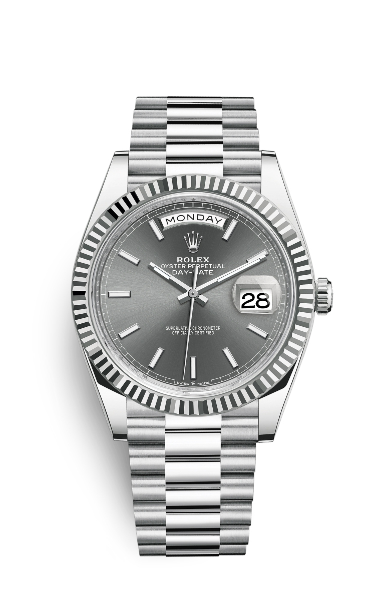 Copie de Rolex Day-Date 40 Oyster Perpetual Platine M228236-0013