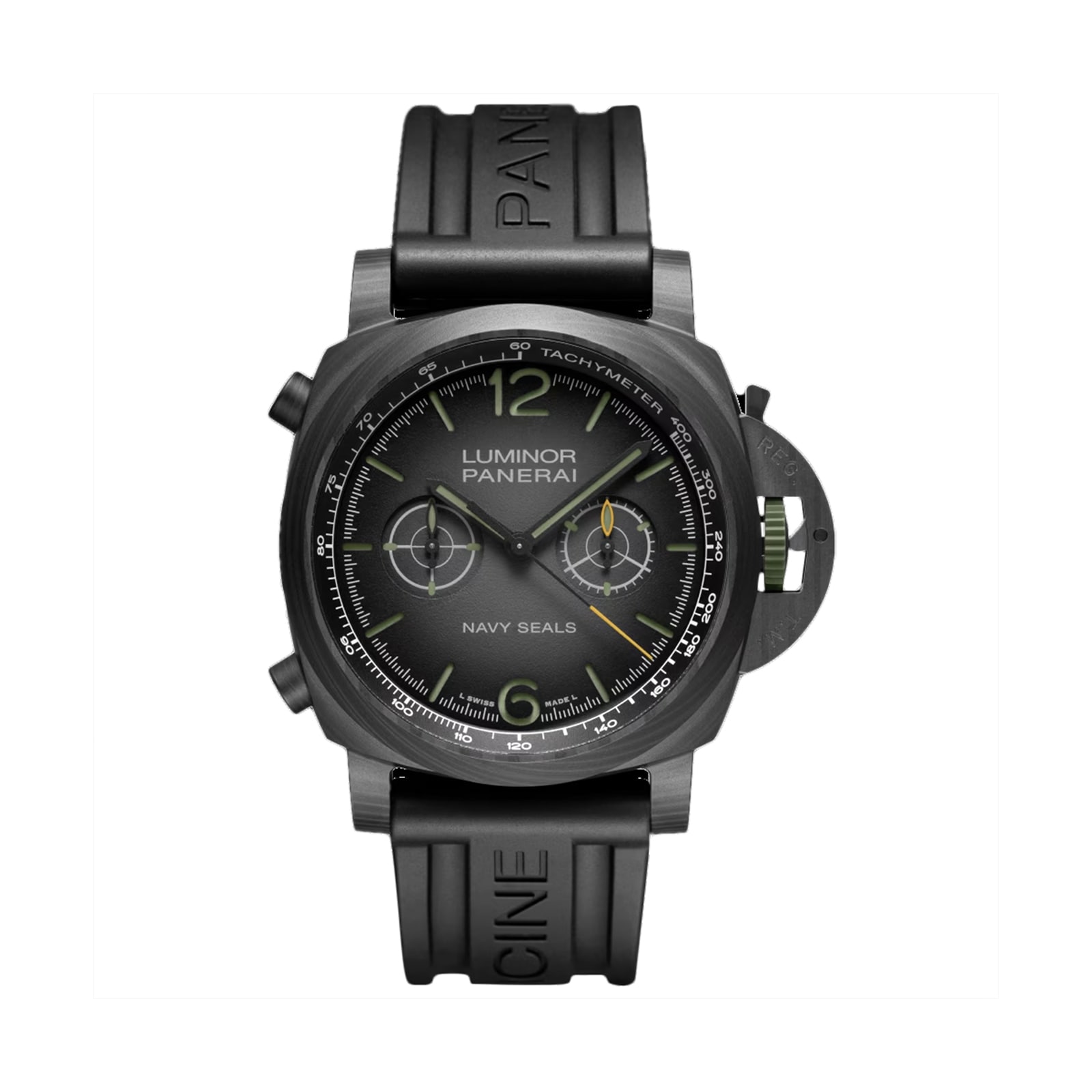 Panerai Luminor Chrono Carbotech Navy SEALs 44 mm Copie montre homme Noir PAM01419