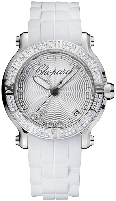 Chopard Happy Sport Round Quartz 36mm Dames Réplique Montre 278551-3003